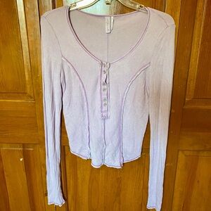 Out From Under Lilac Long Sleeve Top